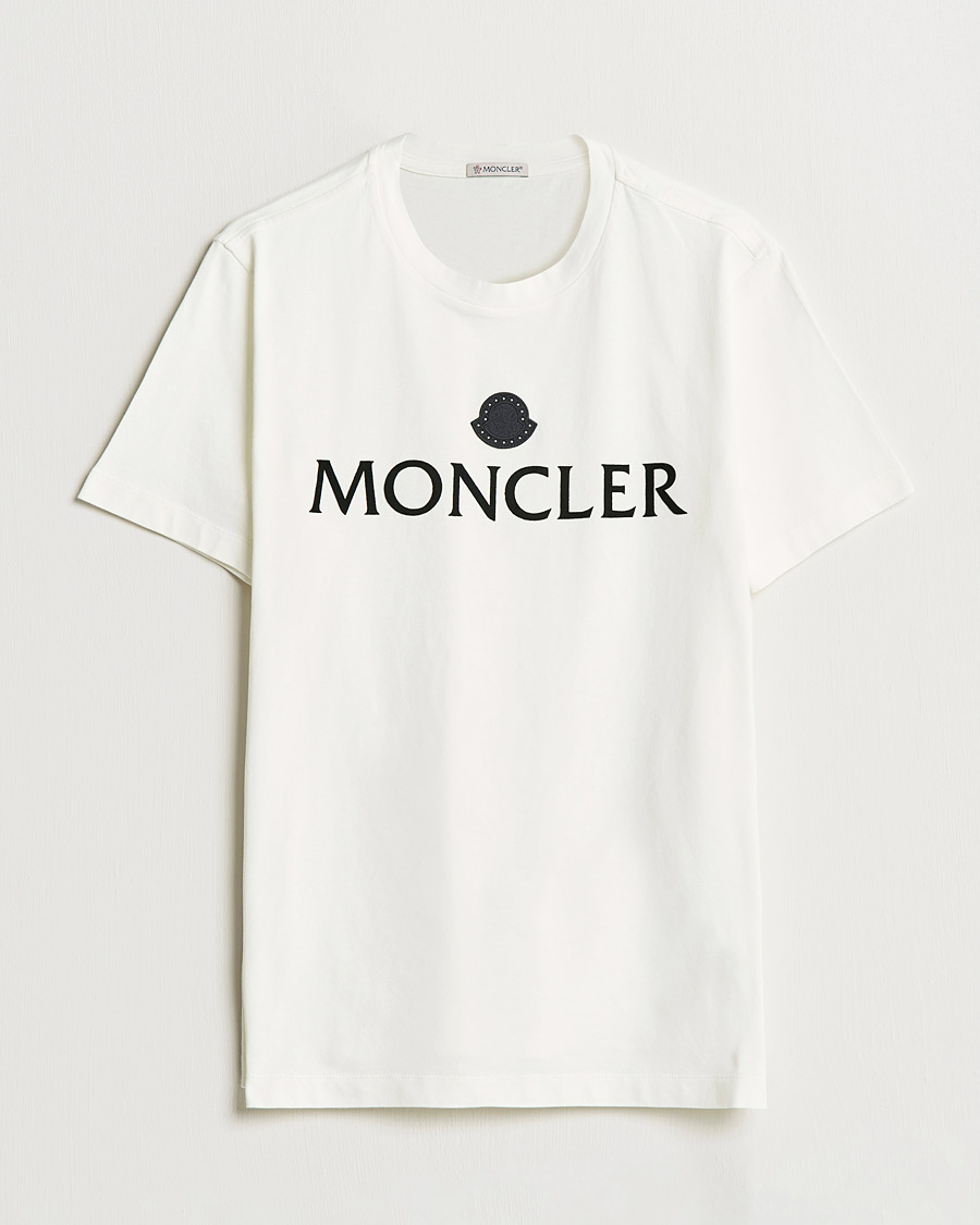 Men | T-Shirts | Moncler | Lettering T-Shirt White
