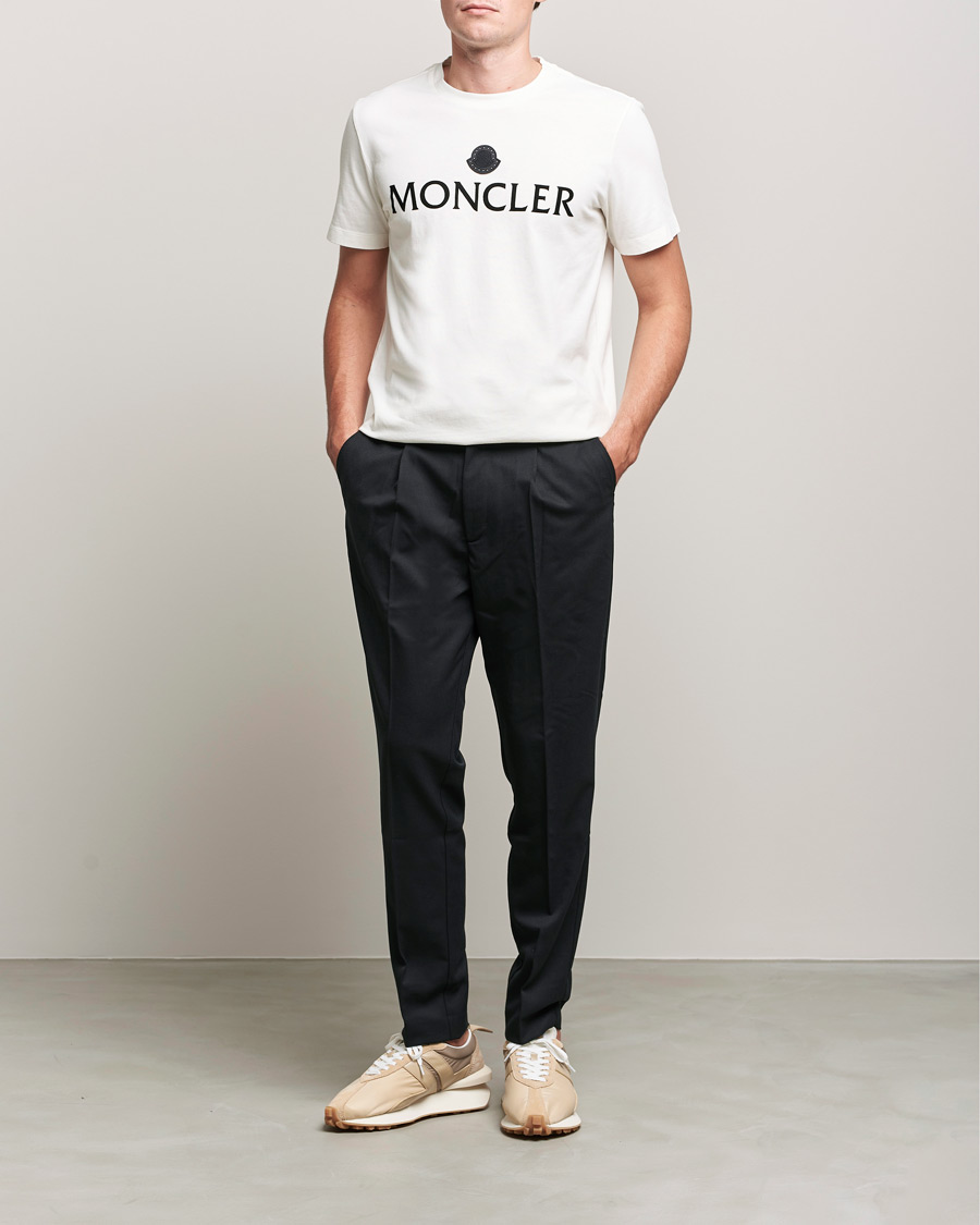 Men | T-Shirts | Moncler | Lettering T-Shirt White