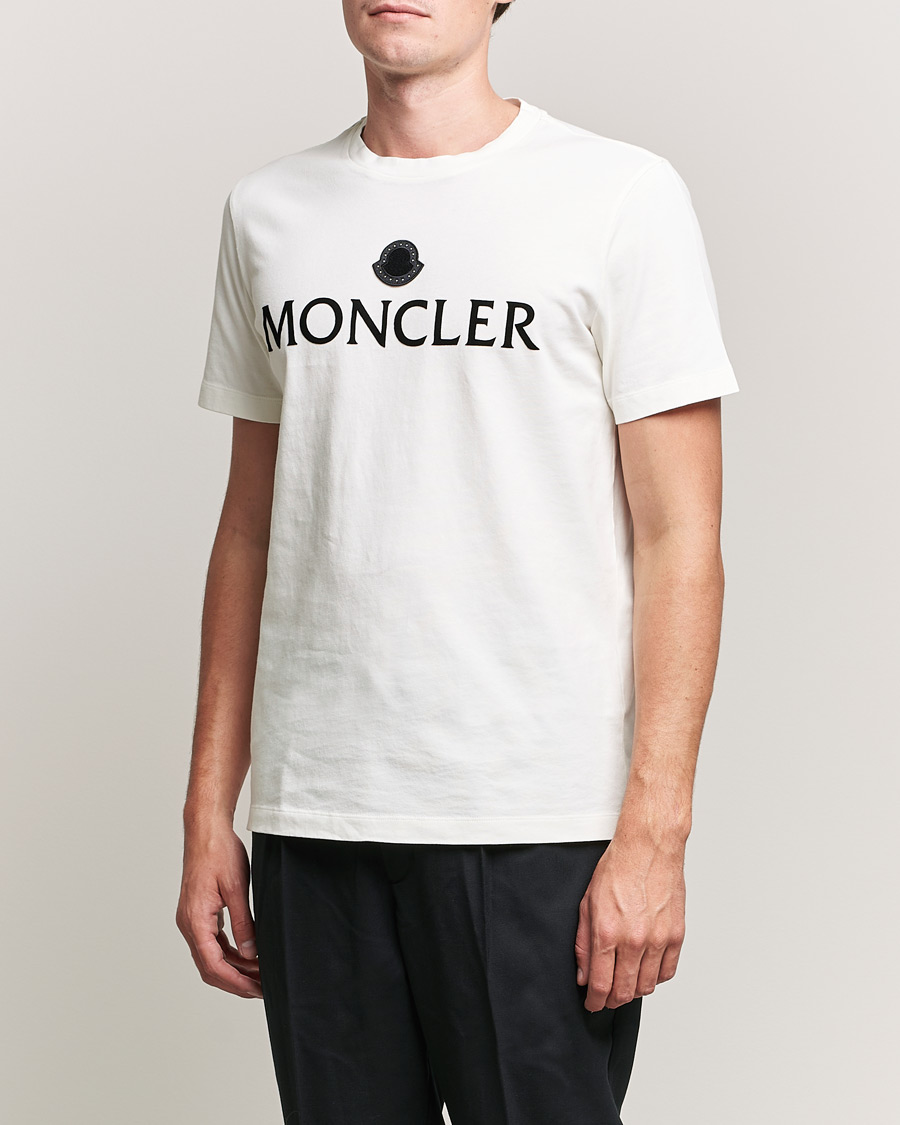 Men | T-Shirts | Moncler | Lettering T-Shirt White