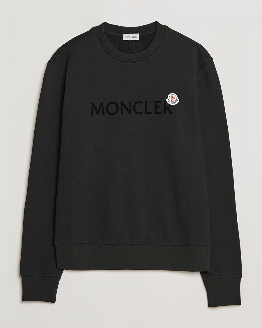 Men | Sweaters & Knitwear | Moncler | Logo Patch Sweatshirt Black