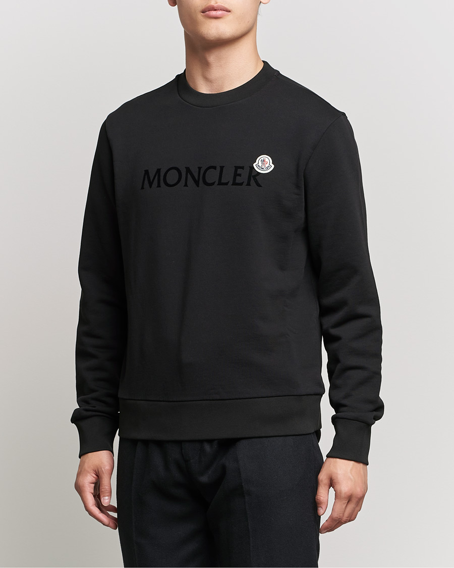 Men | Sweaters & Knitwear | Moncler | Logo Patch Sweatshirt Black