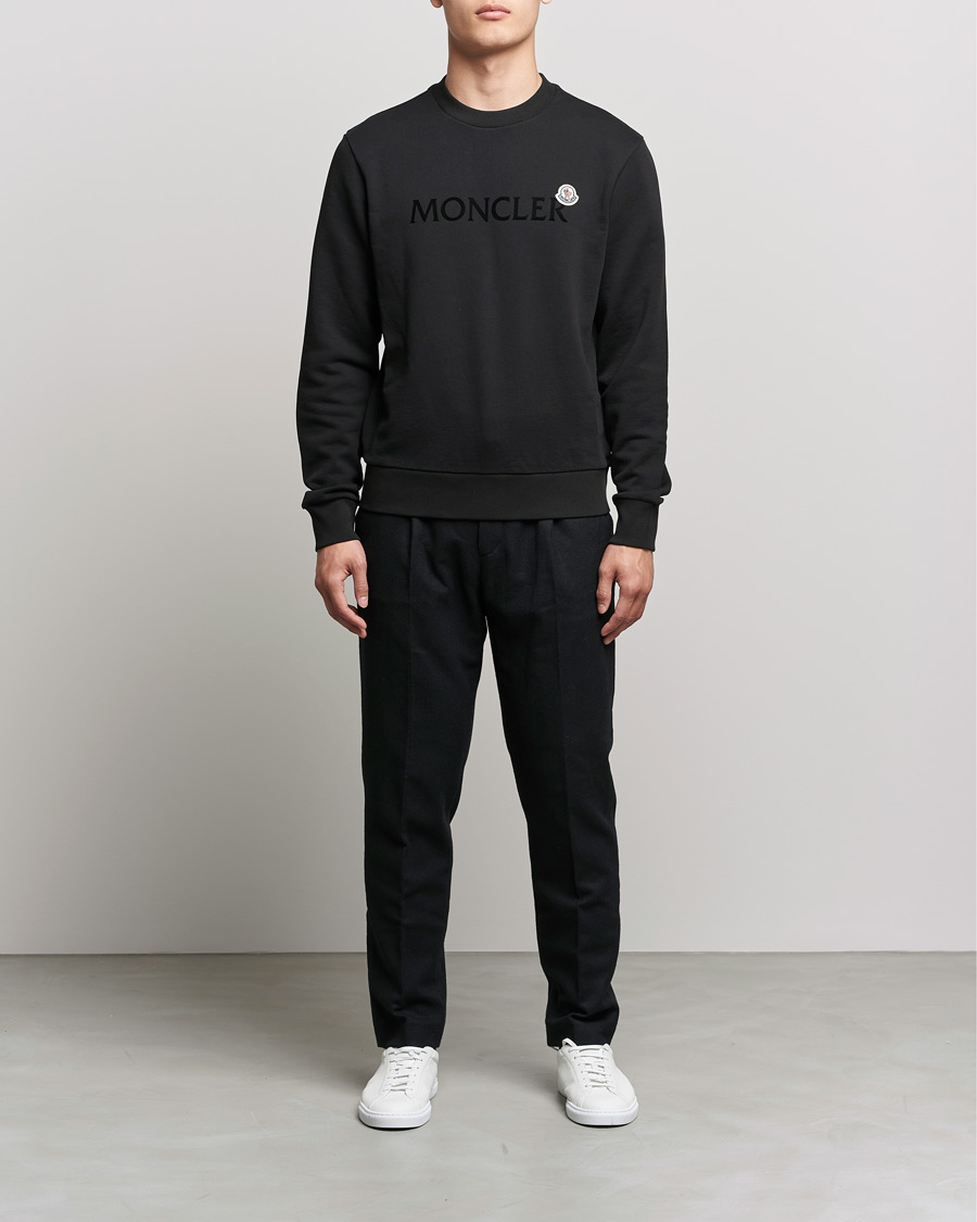 Men | Sweaters & Knitwear | Moncler | Logo Patch Sweatshirt Black