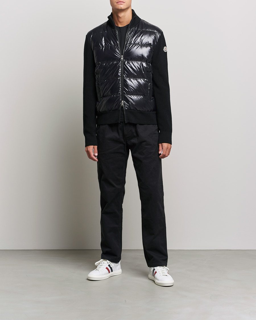 Men | Sweaters & Knitwear | Moncler | Zip Down Cardigan Black