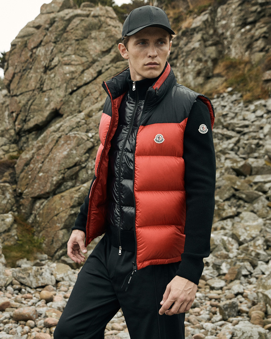 Men | Sweaters & Knitwear | Moncler | Zip Down Cardigan Black