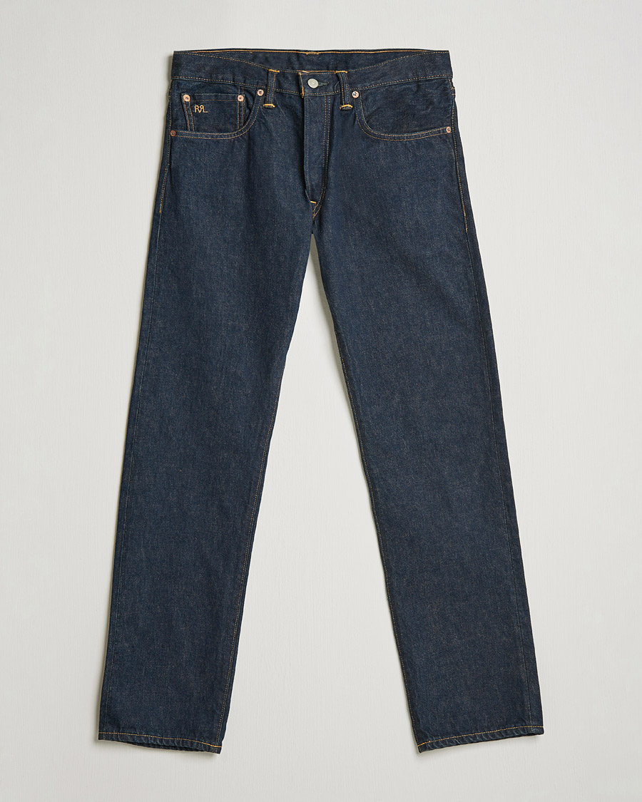 Men | Jeans | RRL | Slow Straight 5-Pocket Denim Once Washed