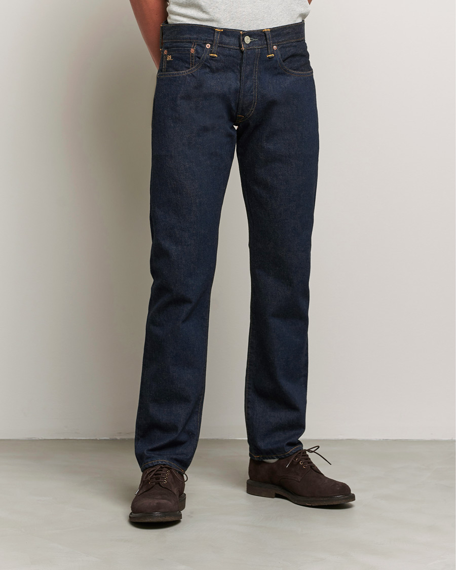 Men | Jeans | RRL | Slow Straight 5-Pocket Denim Once Washed