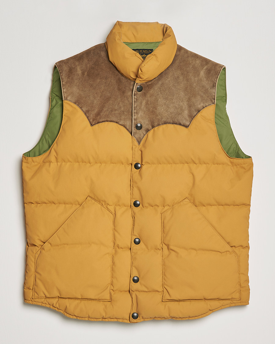 Men | Coats & Jackets | RRL | Milburn Quilted Vest Mountain Yellow