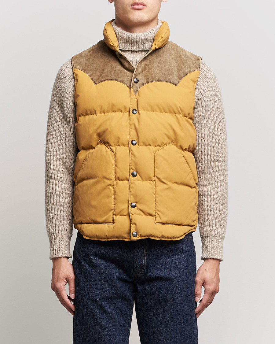 Men | Coats & Jackets | RRL | Milburn Quilted Vest Mountain Yellow