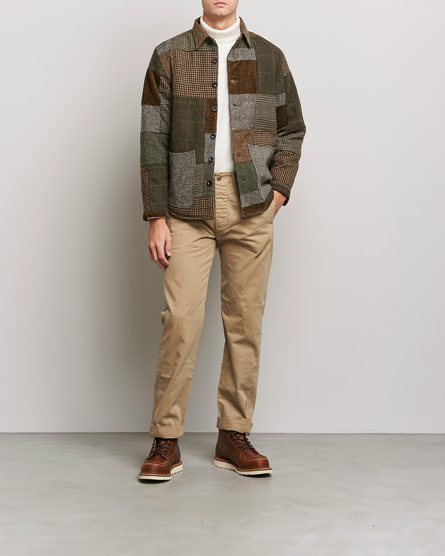 Men | Shirts | RRL | Townsend Patchwork Overshirt Tan