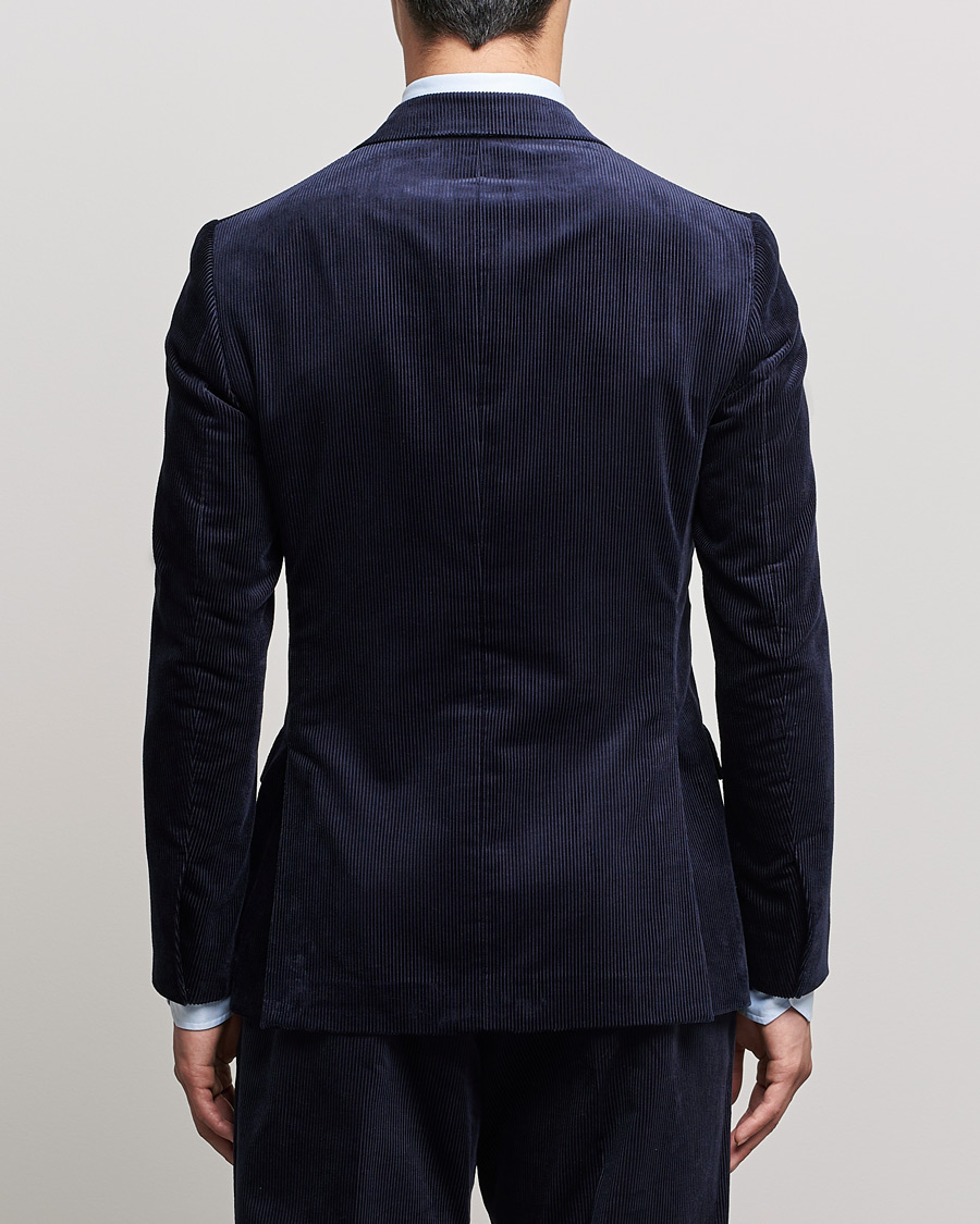 Men | Blazers | Ralph Lauren Purple Label | Wale Corduroy Blazer Chairman Navy