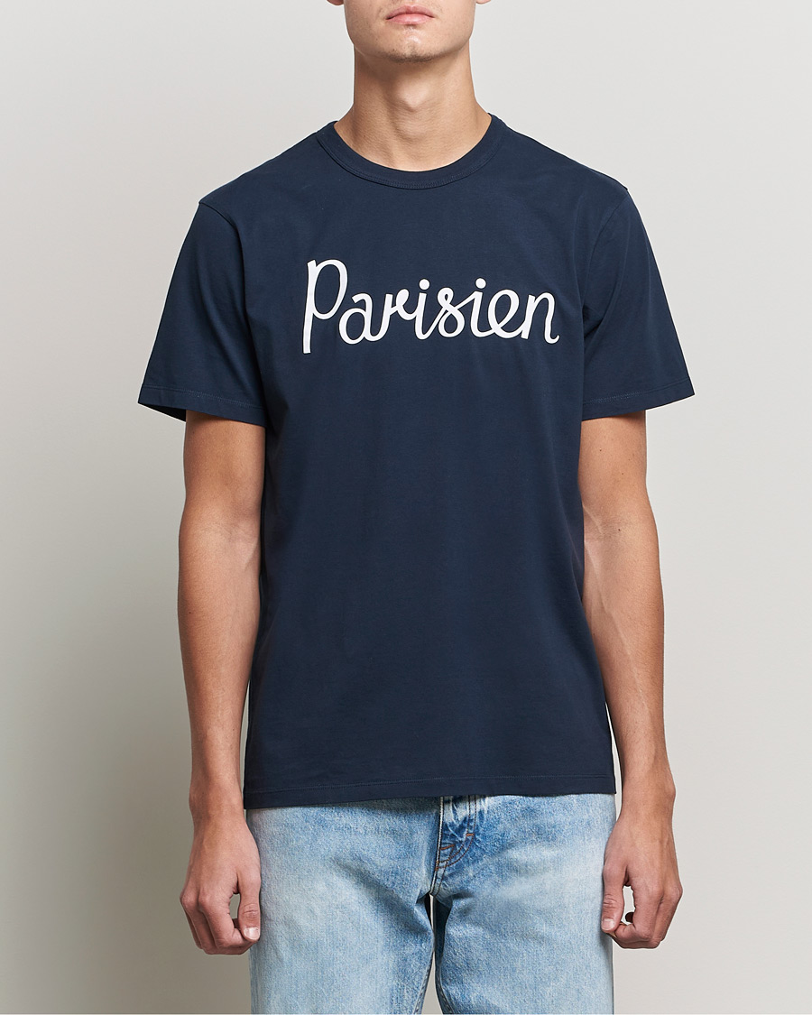 Men | T-Shirts | Maison Kitsuné | Parisien Tee Navy