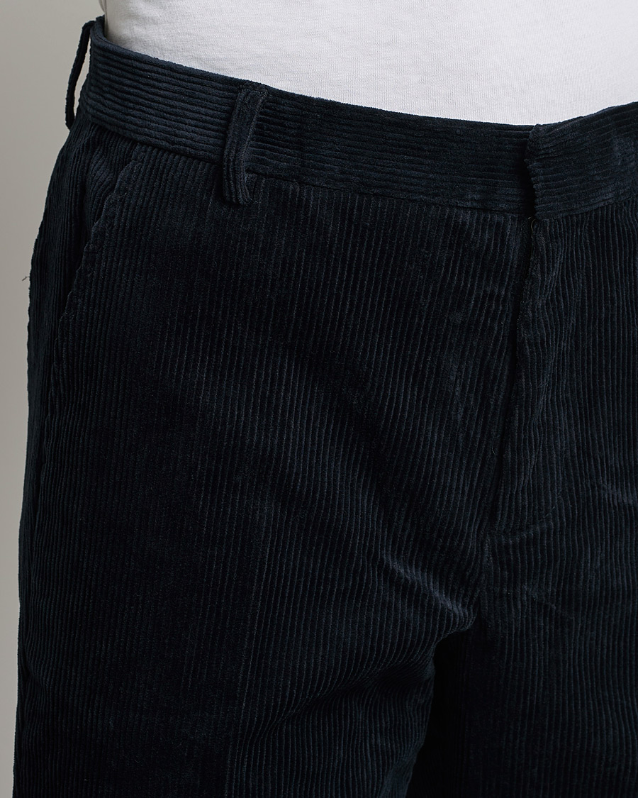 Men | Trousers | Samsøe Samsøe | Fleix Corduroy Trousers Salute Navy