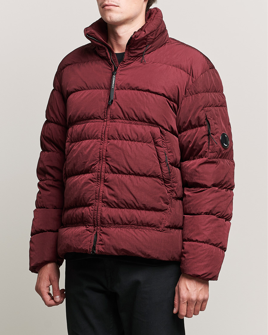 Men | Coats & Jackets | C.P. Company | Eco-Chrome R Lightweight Down Jacket Wine