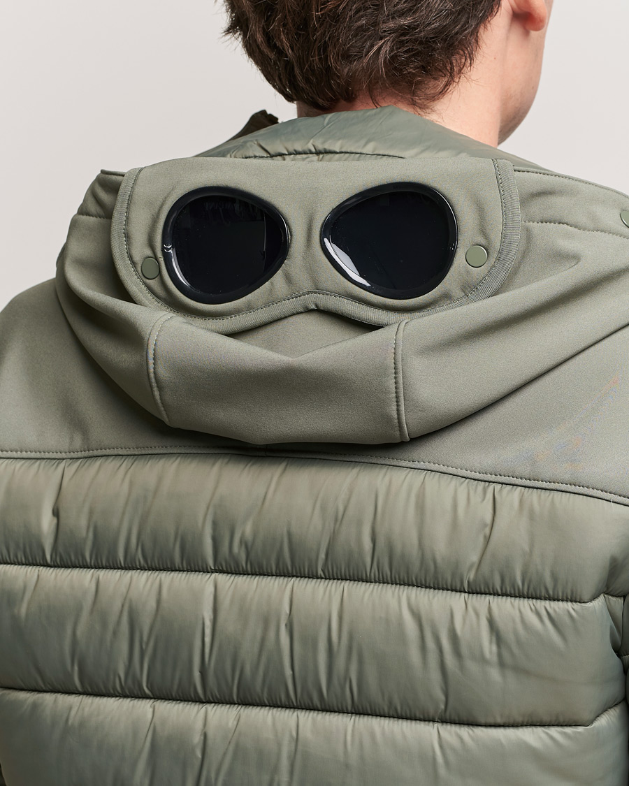 Men | Coats & Jackets | C.P. Company | CP Shell - R Mixed Goggle Jacket Green