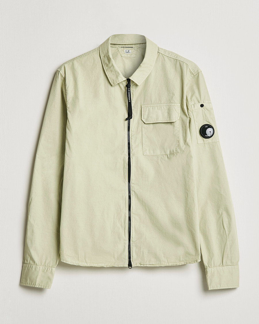 Men | Shirts | C.P. Company | Garment Dyed Gabardine Overshirt Khaki