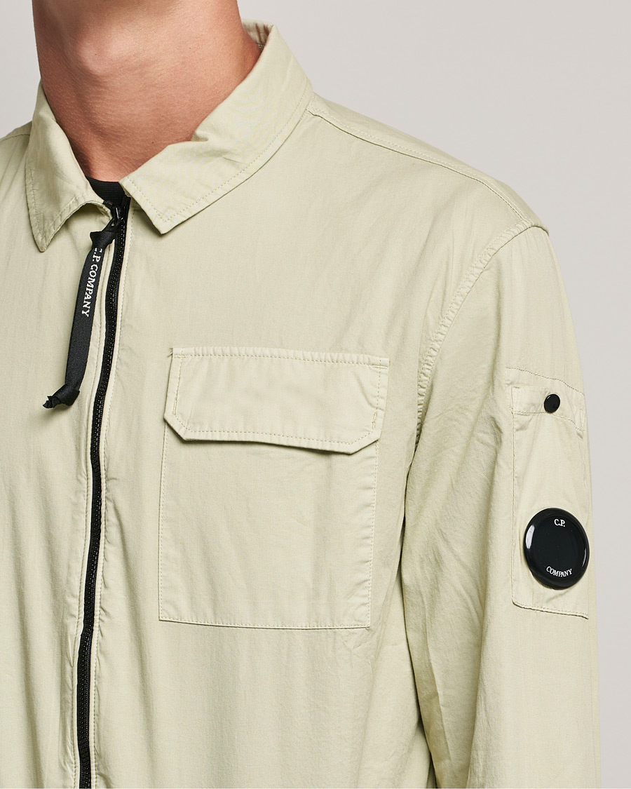 Men | Shirts | C.P. Company | Garment Dyed Gabardine Overshirt Khaki