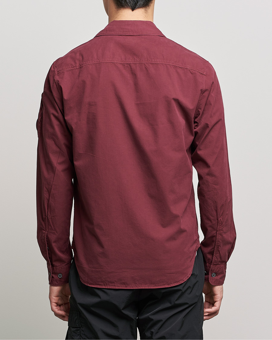 Men | Shirts | C.P. Company | Garment Dyed Gabardine Overshirt WIne