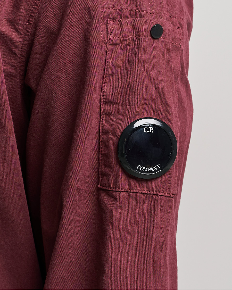Men | Shirts | C.P. Company | Garment Dyed Gabardine Overshirt WIne
