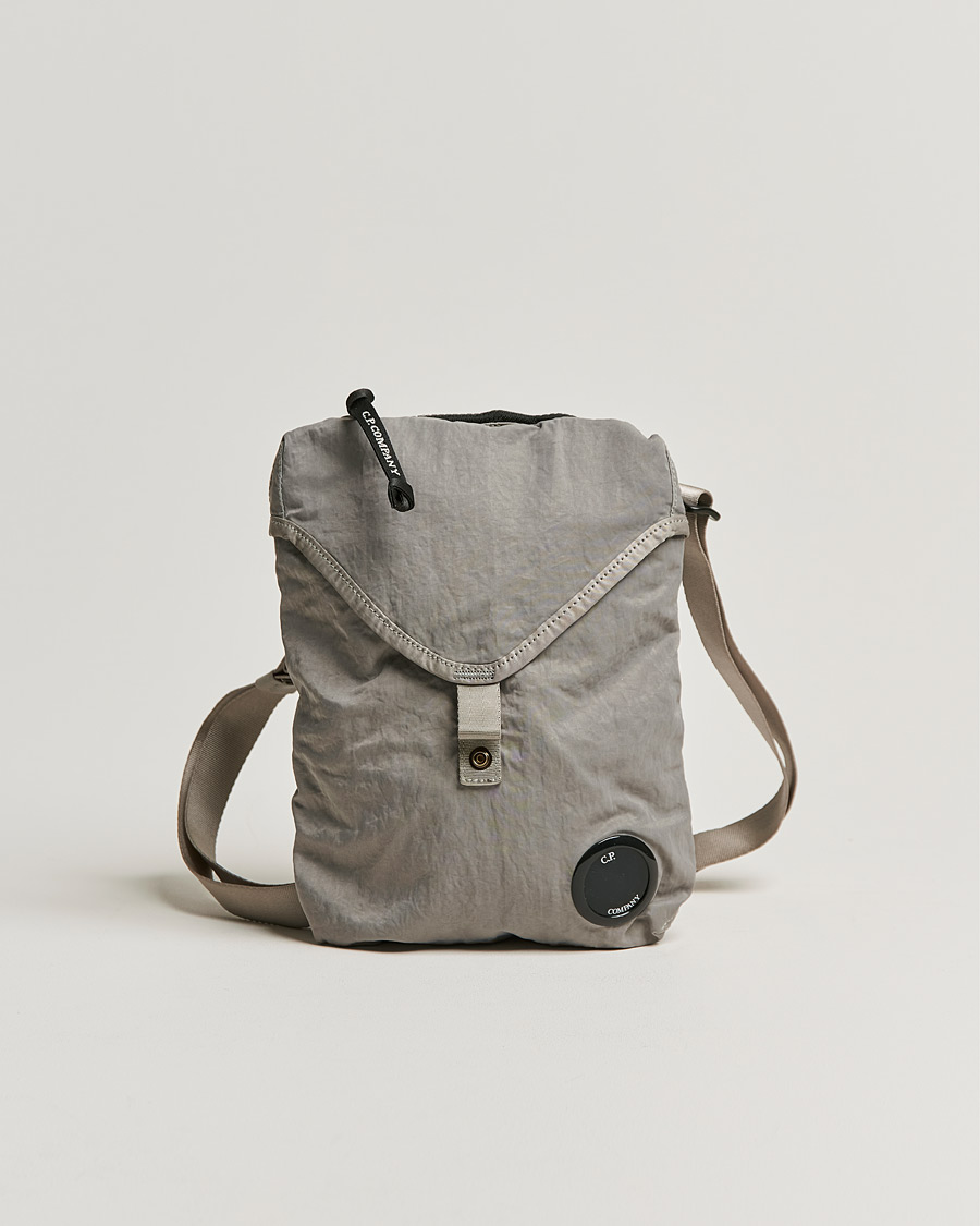 Men | C.P. Company Nylon B Shoulder Bag Grey | C.P. Company | Nylon B Shoulder Bag Grey