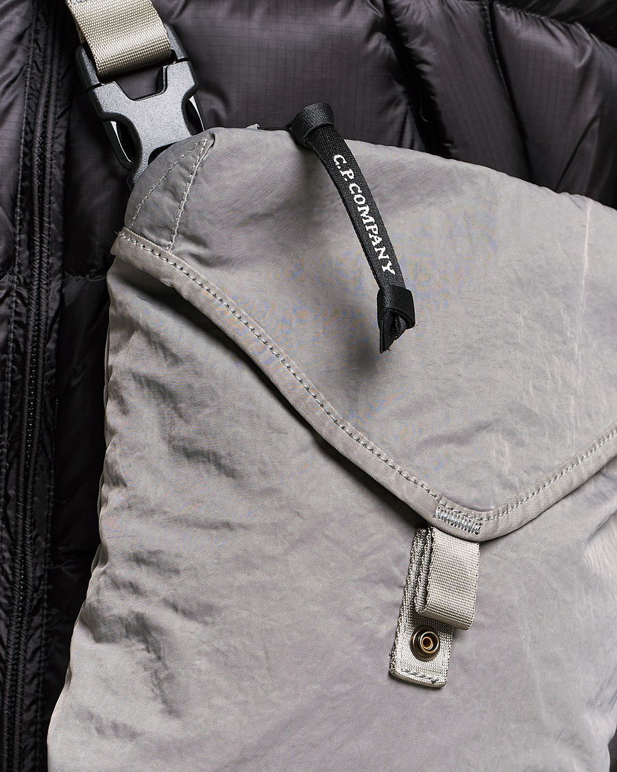 Men | C.P. Company Nylon B Shoulder Bag Grey | C.P. Company | Nylon B Shoulder Bag Grey
