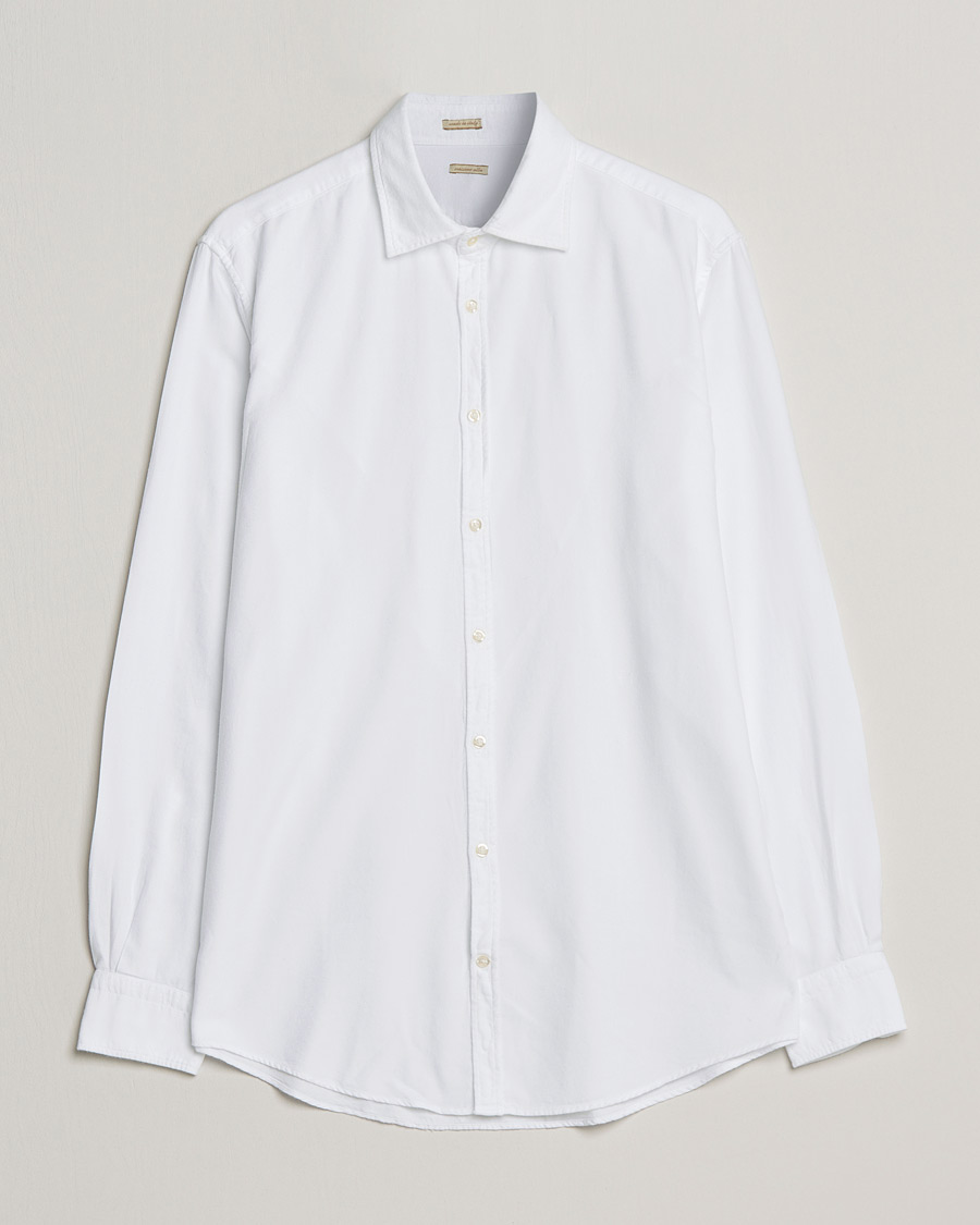 Men | Shirts | Massimo Alba | Genova Soft Flannel Shirt White