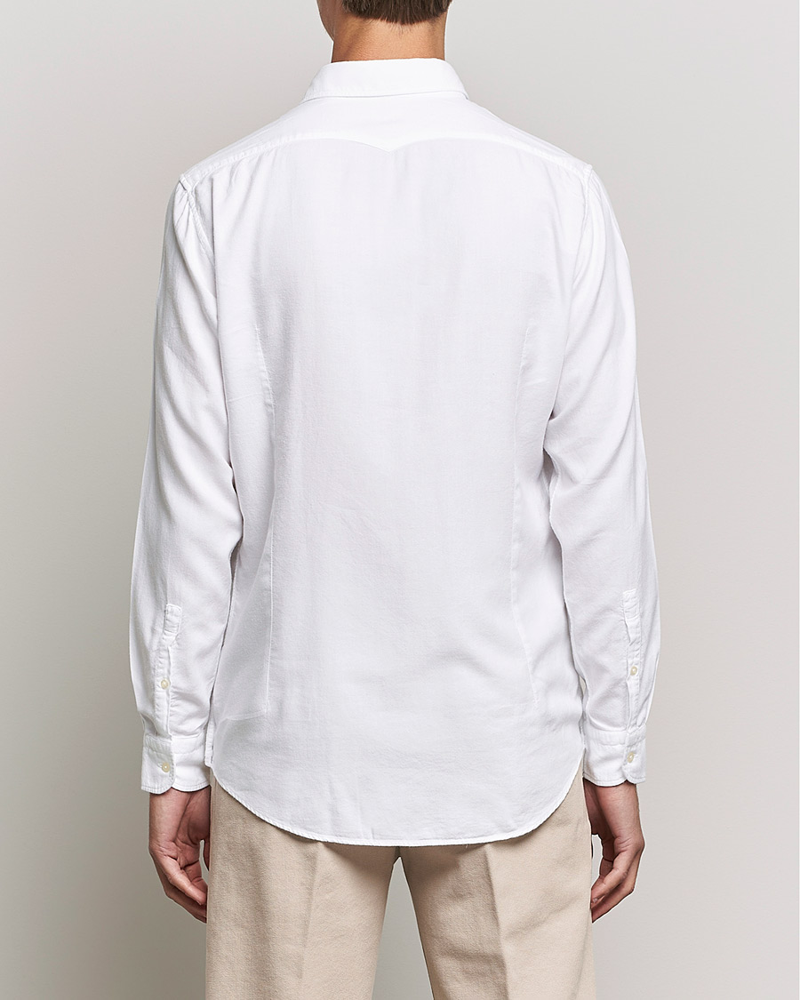 Men | Shirts | Massimo Alba | Genova Soft Flannel Shirt White