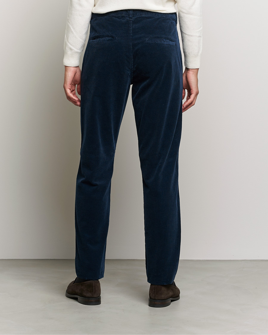 Men | Trousers | Aspesi | Corduroy Pants Navy