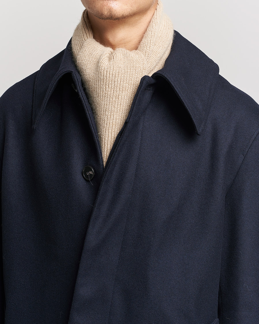 Men | Scarves | Le Bonnet | Lambswool/Caregora Scarf Sand