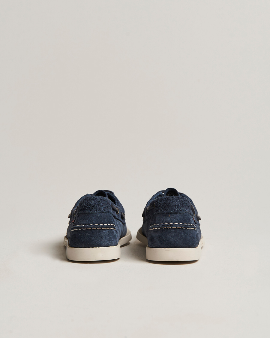 Men | Boat Shoes | Sebago | Docksides Suede Boat Shoe Blue Navy