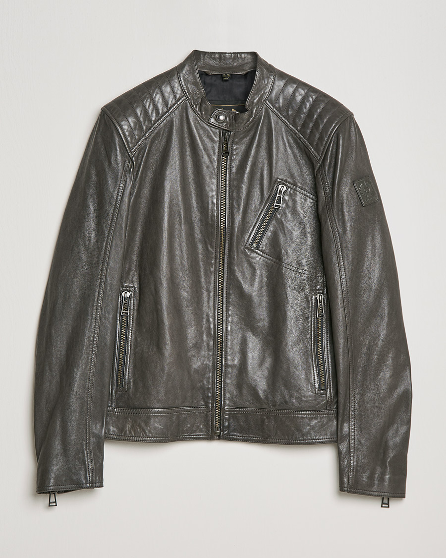 Men | Coats & Jackets | Belstaff | V Racer 2.0 Leather Jacket Dark Grey