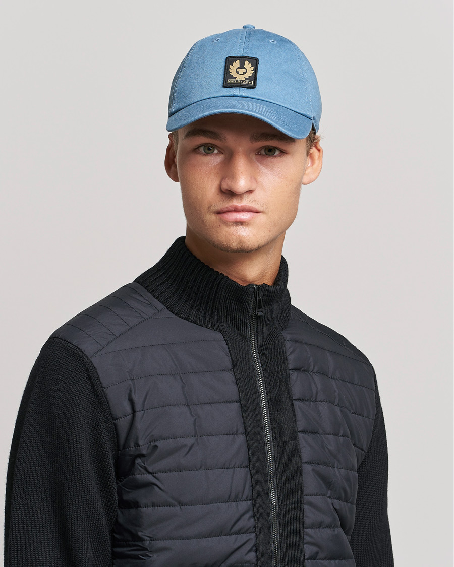 Men | Belstaff Phoenix Logo Cap Arctic Blue | Belstaff | Phoenix Logo Cap Arctic Blue