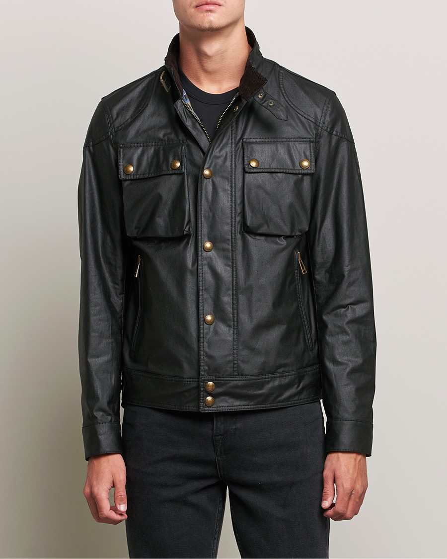 Men | Coats & Jackets | Belstaff | Racemaster Waxed Jacket Black