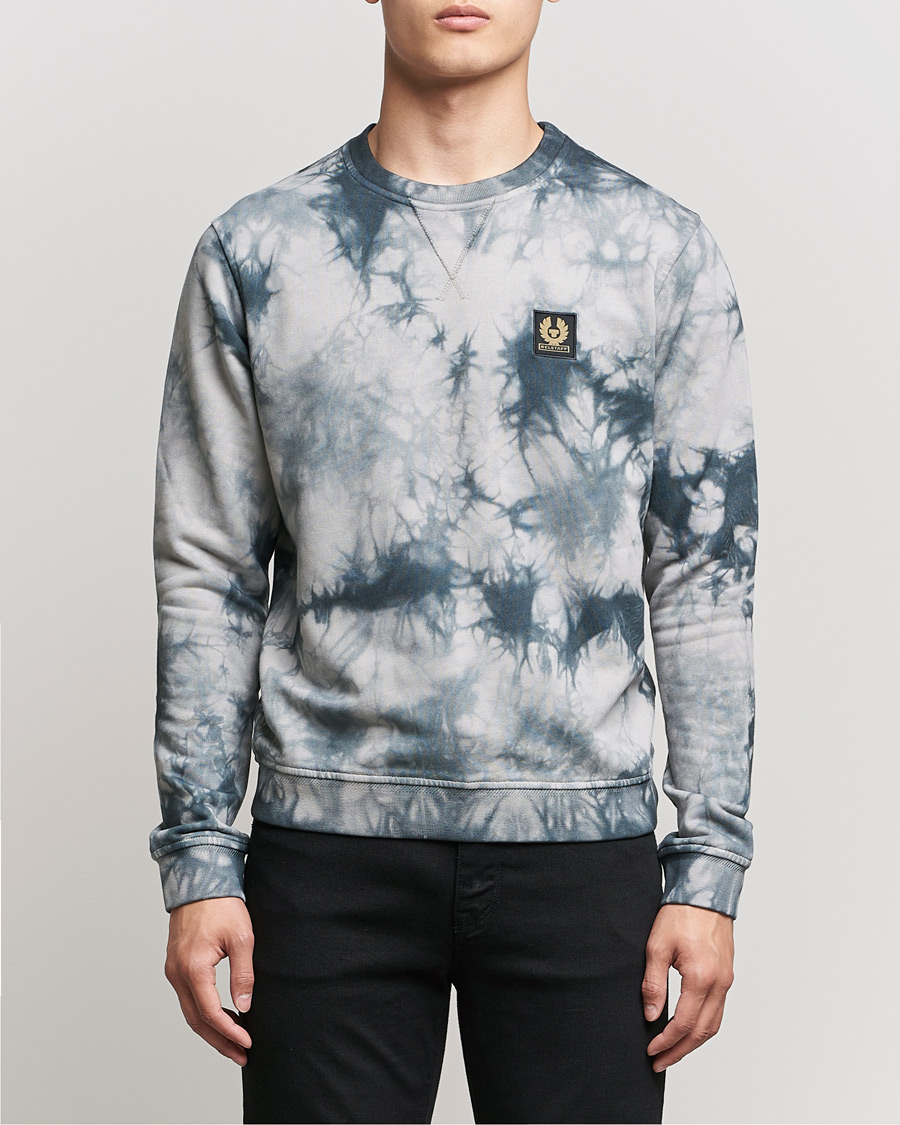 Men | Sweaters & Knitwear | Belstaff | Surface Batik Sweatshirt Granite Grey
