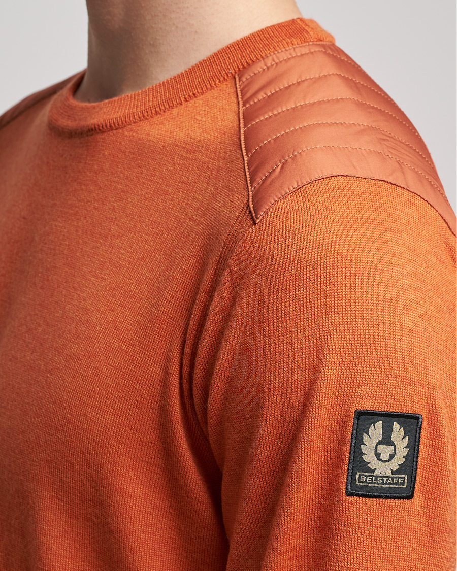 Men | Sweaters & Knitwear | Belstaff | Kerrigan Crew Neck Merino Sweatshirt Amber