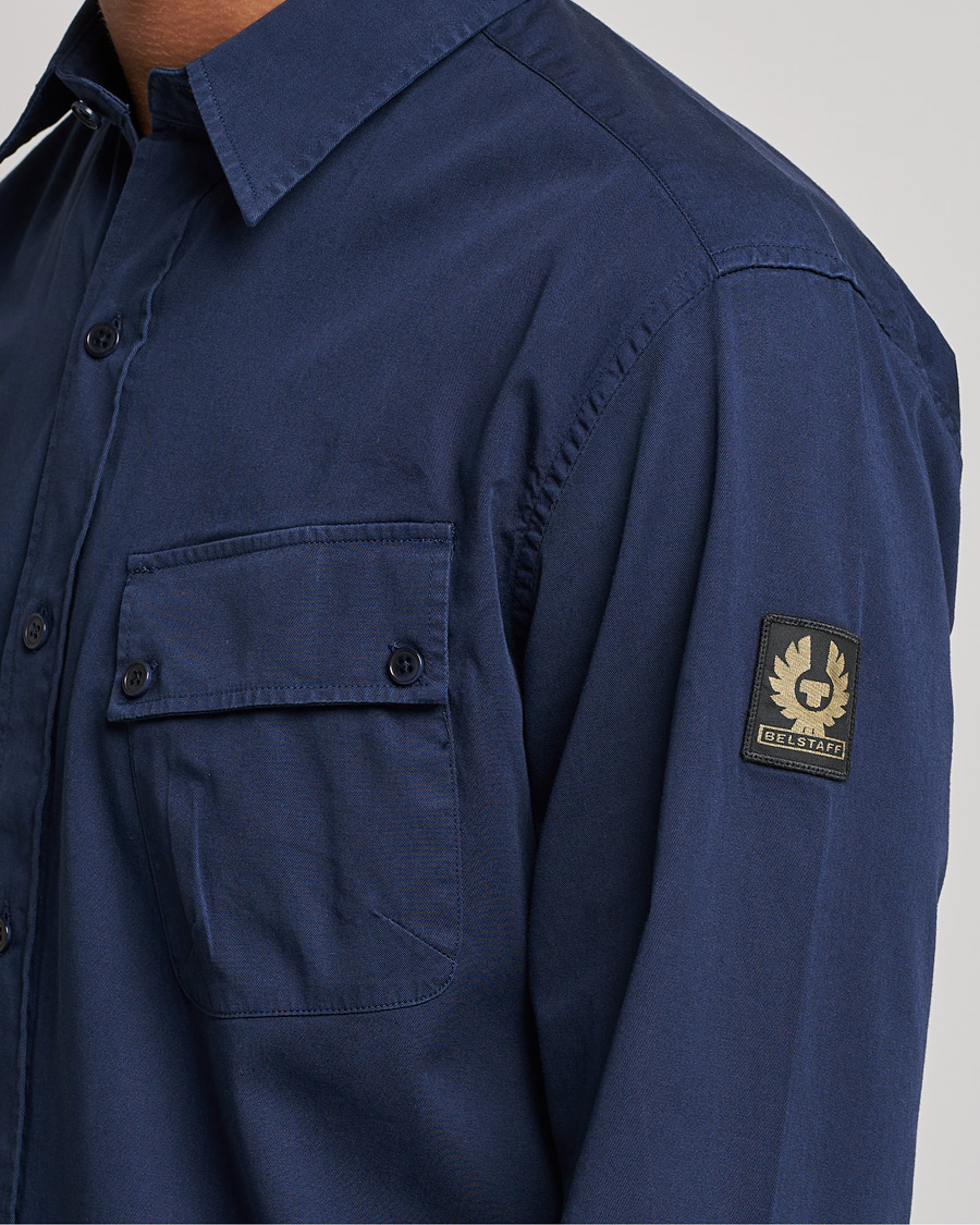 Men | Shirts | Belstaff | Pitch Cotton Pocket Shirt Deep Navy