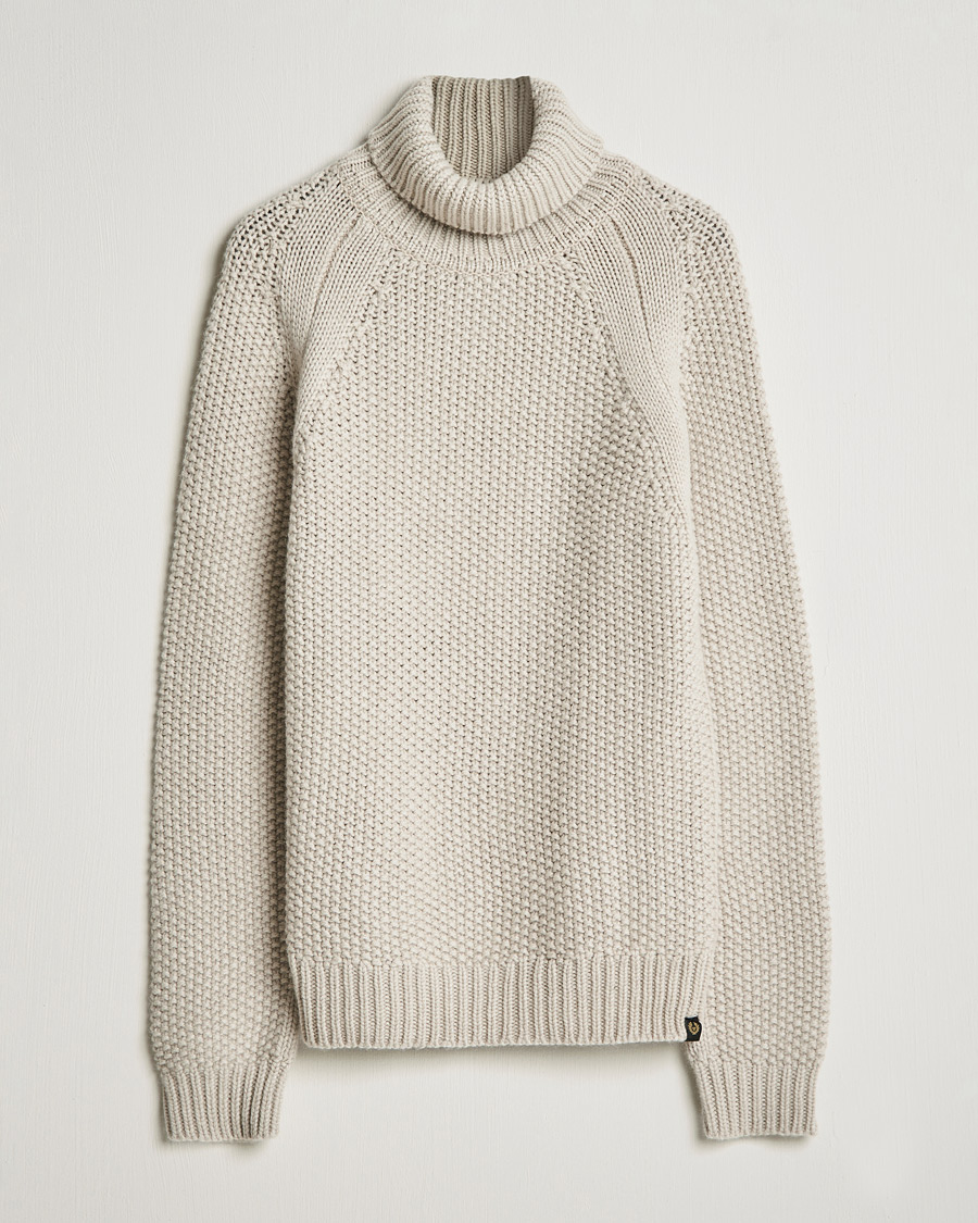 Men | Sweaters & Knitwear | Belstaff | Manor Wool Rollneck Fawn