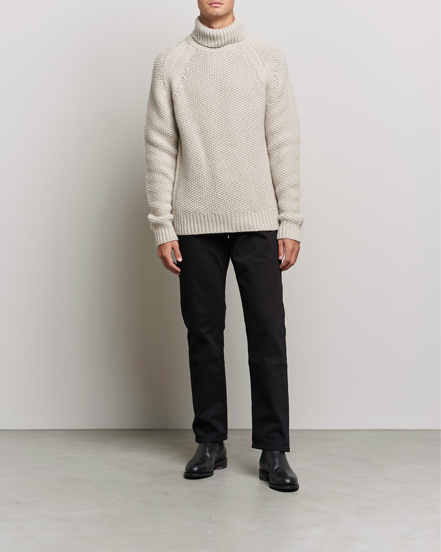 Men | Sweaters & Knitwear | Belstaff | Manor Wool Rollneck Fawn