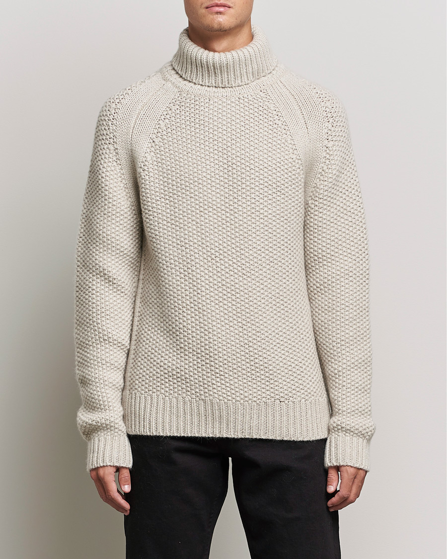 Men | Sweaters & Knitwear | Belstaff | Manor Wool Rollneck Fawn