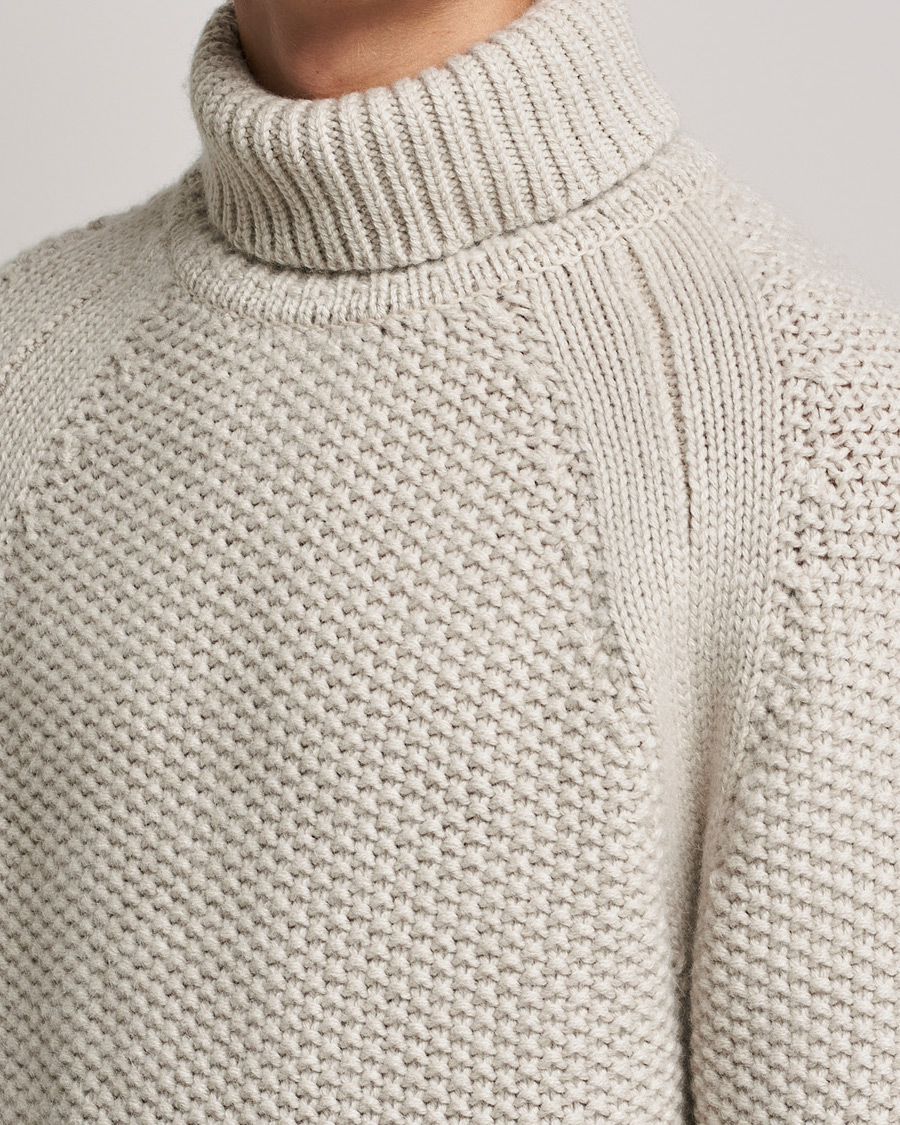 Men | Sweaters & Knitwear | Belstaff | Manor Wool Rollneck Fawn
