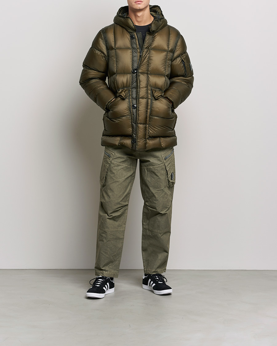 Men | Coats & Jackets | C.P. Company | DD Shell Long Down Jacket Dark Green