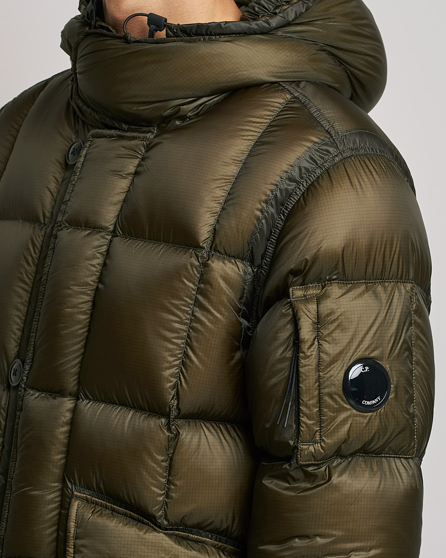 Men | Coats & Jackets | C.P. Company | DD Shell Long Down Jacket Dark Green