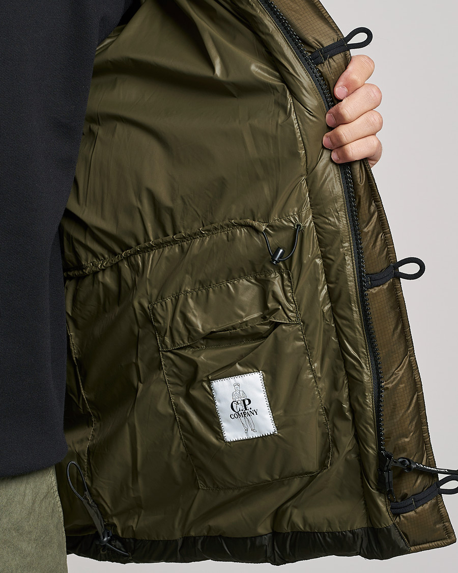 Men | Coats & Jackets | C.P. Company | DD Shell Long Down Jacket Dark Green