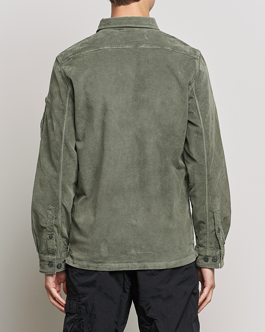 Men | Shirts | C.P. Company | Corduroy Lens Overshirt Olive