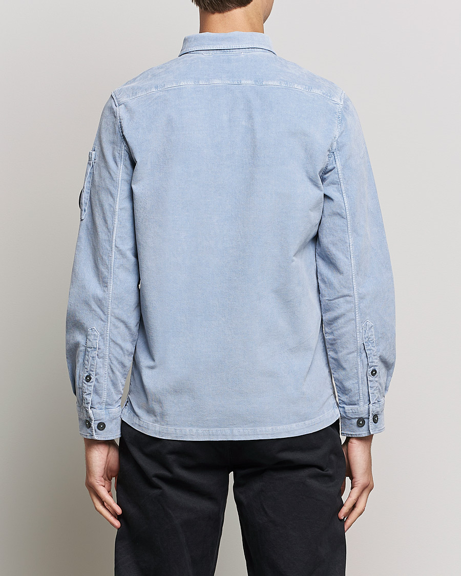 Men | Shirts | C.P. Company | Corduroy Lens Overshirt Light Blue