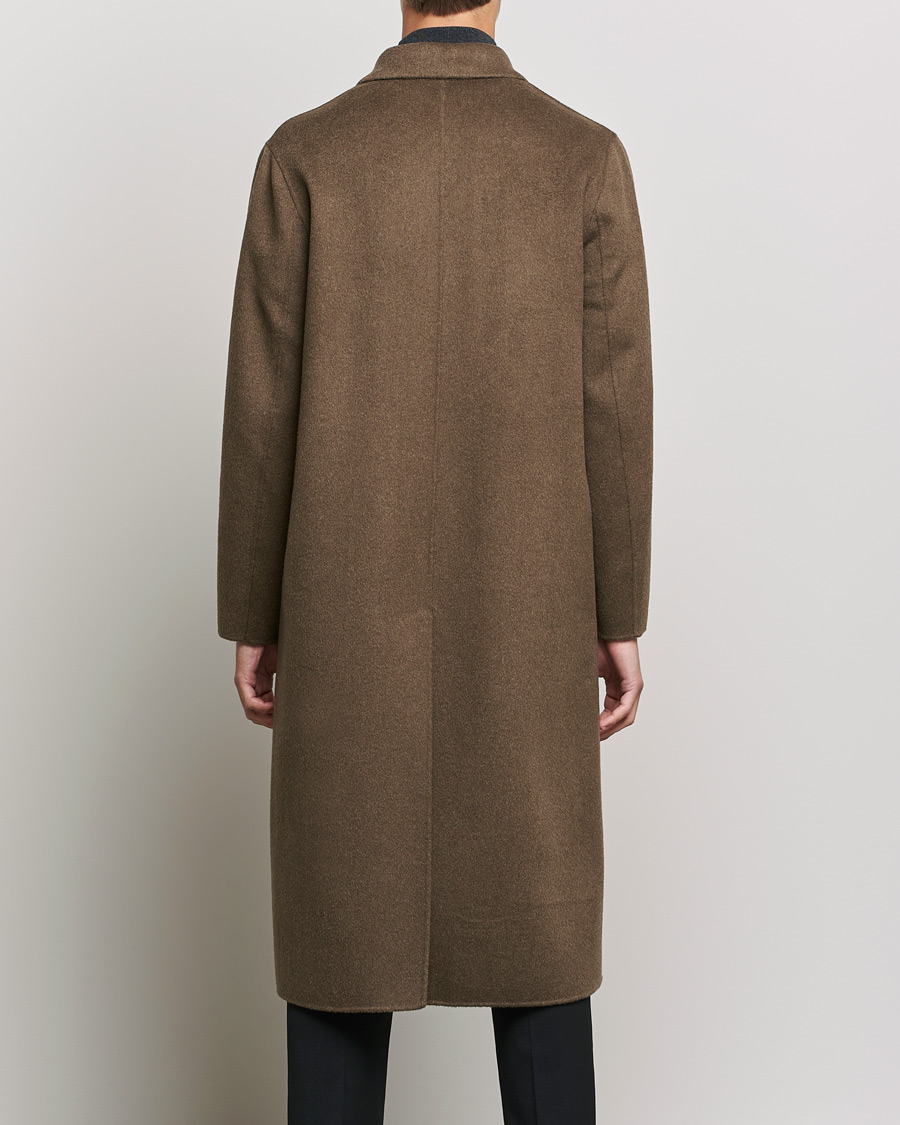 Men | Coats & Jackets | Filippa K | Athens Wool Cashmere Coat Olive Melange