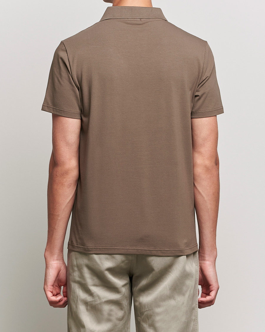 Men | Polo Shirts | Filippa K | Lycra Polo T-shirt Mole Grey