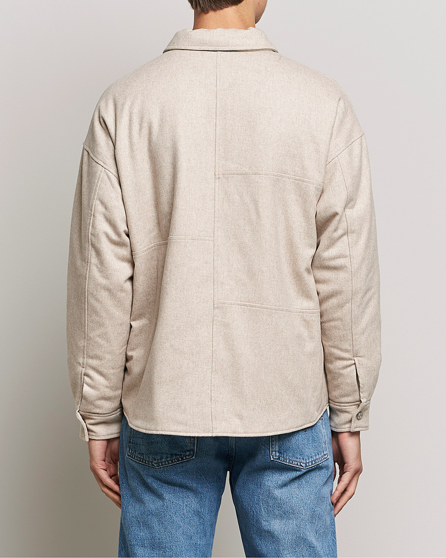 Men | Shirts | FRAME | Warm Textured Wool/Cashmere Overshirt Deep Fog