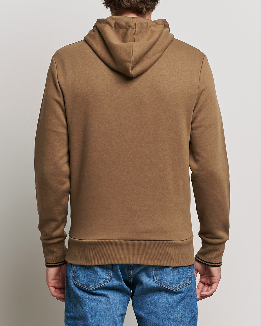 Men | Sweaters & Knitwear | Fred Perry | Twin Tipped Hooded Sweatshirt Shadded Stone
