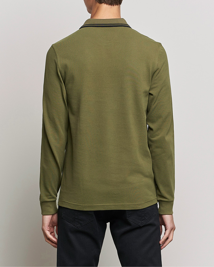 Men | Sweaters & Knitwear | Fred Perry | Long Sleeve Twin Tipped Shirt Uniform Green