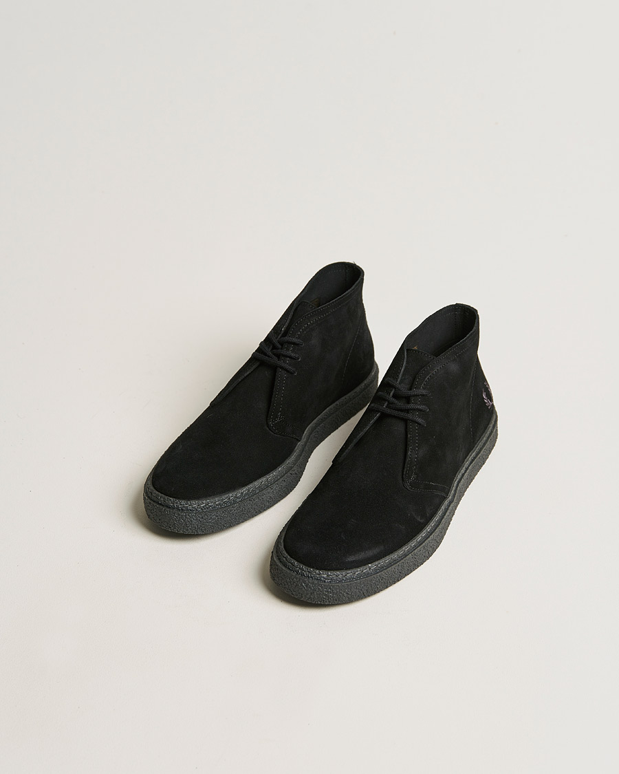 Men | Fred Perry Hawley Suede Chukka Boot Black | Fred Perry | Hawley Suede Chukka Boot Black